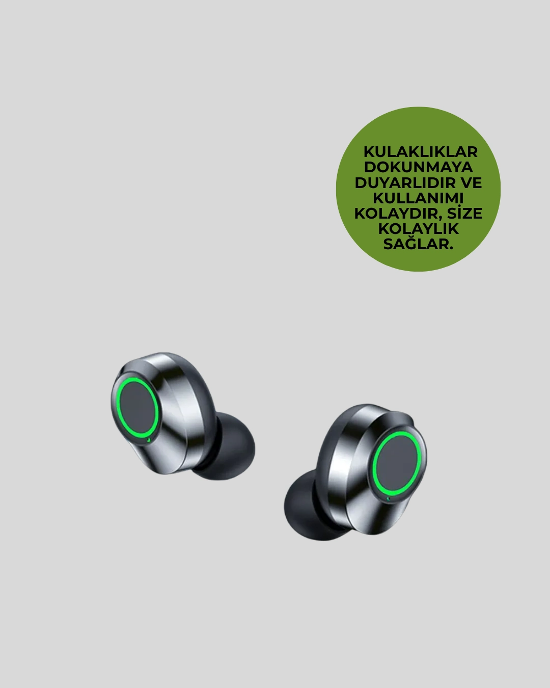 Akıllı Dijital Ekranlı Tws Kulaklık – Uzun Pil Ömrü, Stabil Bağlantı ( Lisinya )