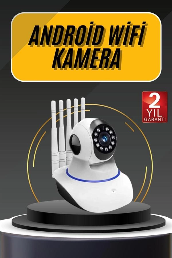 Akıllı Gece Görüşlü Sensörlü Kablosuz Kamera Telefondan Takip Edilebilir ( Lisinya )