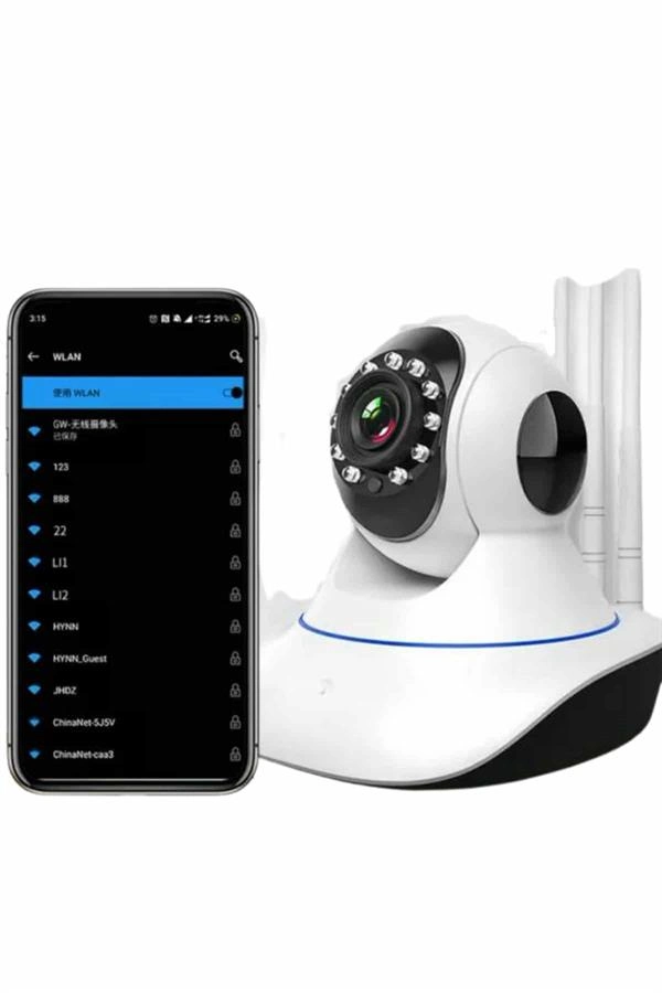 Akıllı Gece Görüşlü Sensörlü Kablosuz Kamera Telefondan Takip Edilebilir ( Lisinya )
