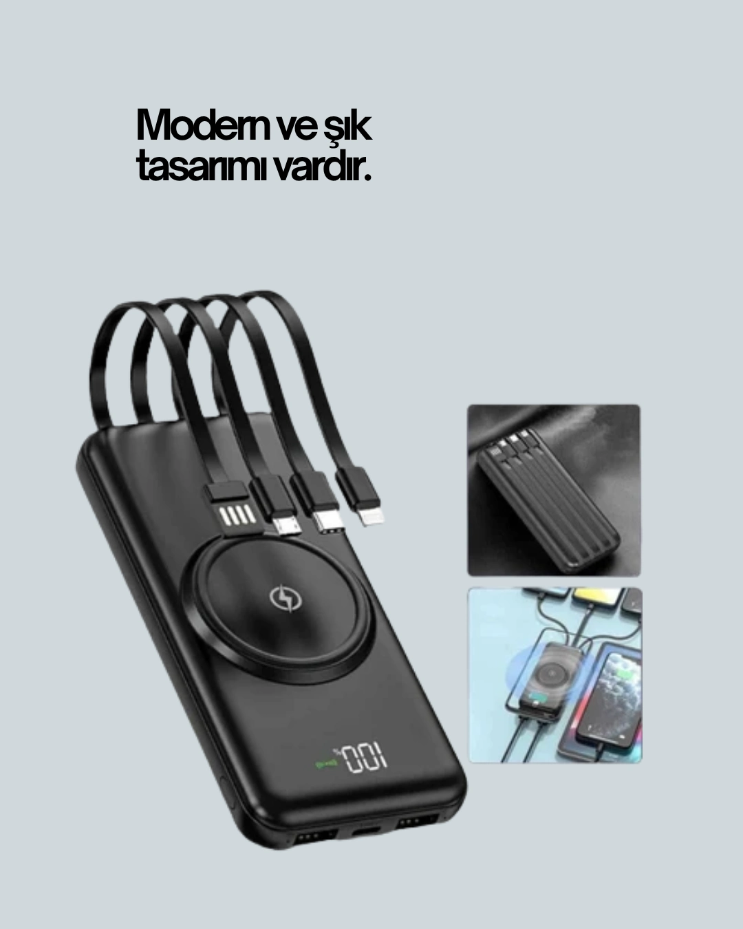 Akıllı Koruma Sistemli Powerbank – Hızlı, Güvenli Ve Modern ( Lisinya )