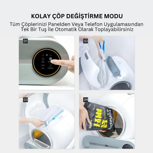 Akıllı Otomatik Kedi Tuvaleti ( Lisinya ) Akıllı Otomatik Kedi Tuvaleti ( Lisinya )