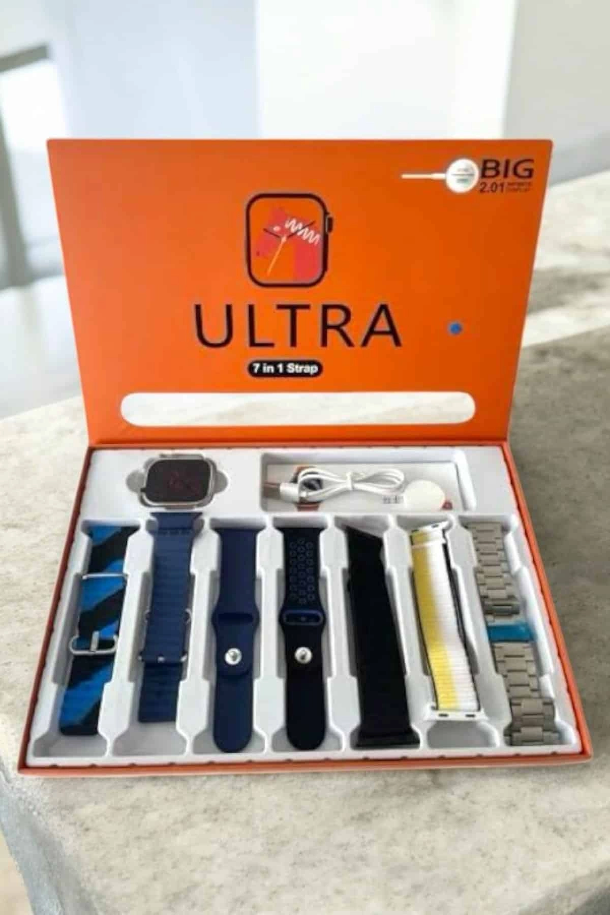 Akıllı Saat 7 Kordonlu Bildirim Görebilen Metal Kordon Gps Özelliği ( Lisinya )