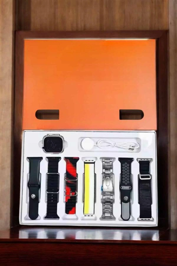 Akıllı Saat 7 Kordonlu Bildirim Görebilen Metal Kordon Gps Özelliği ( Lisinya )