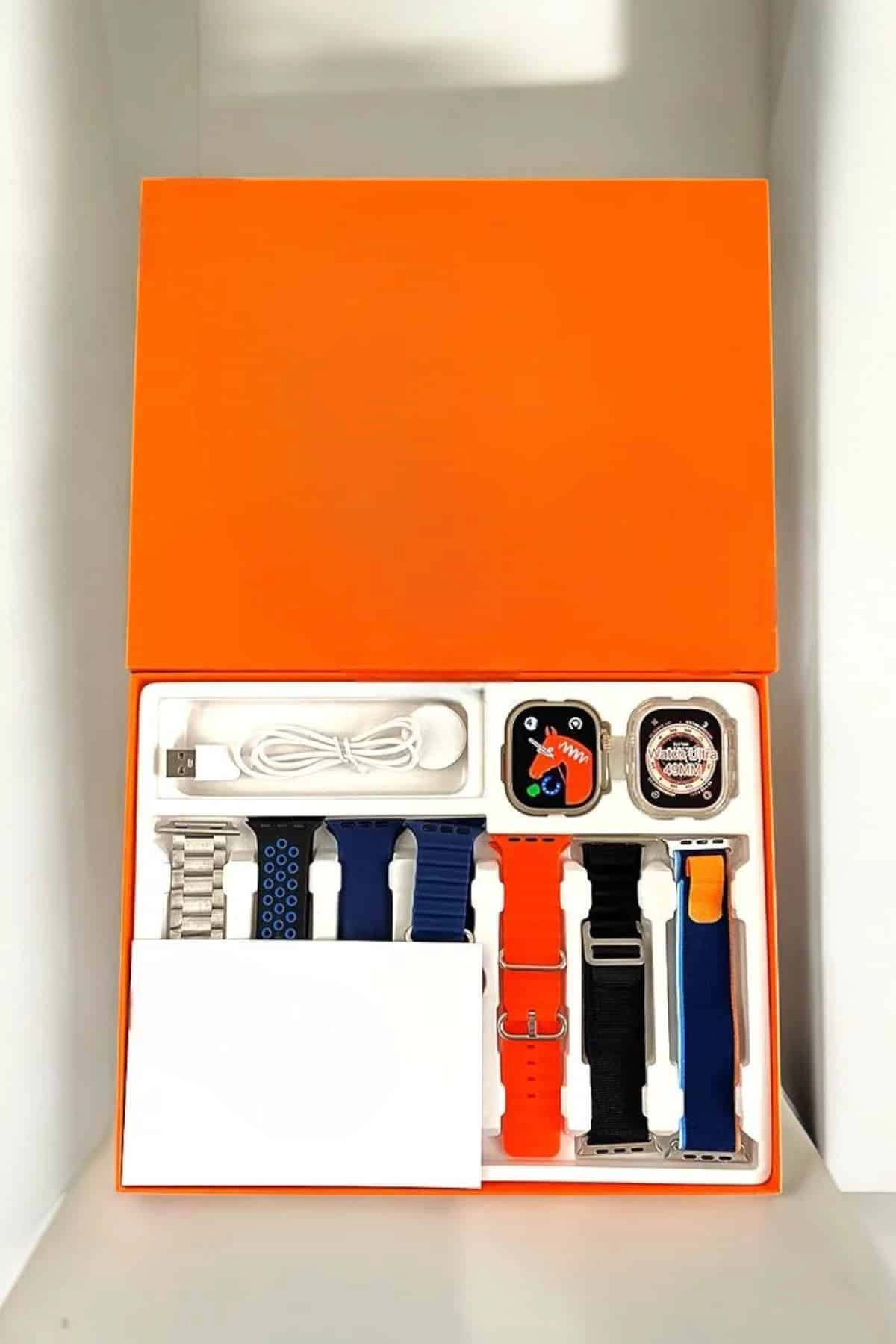 Akıllı Saat 7 Kordonlu Metal,plastik Ve Hasır Kordon Seçeneği ( Lisinya )