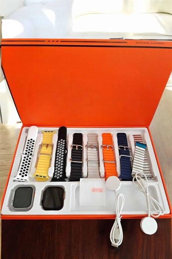 Akıllı Saat 7 Kordonlu Metal,plastik Ve Hasır Kordon Seçeneği ( Lisinya )