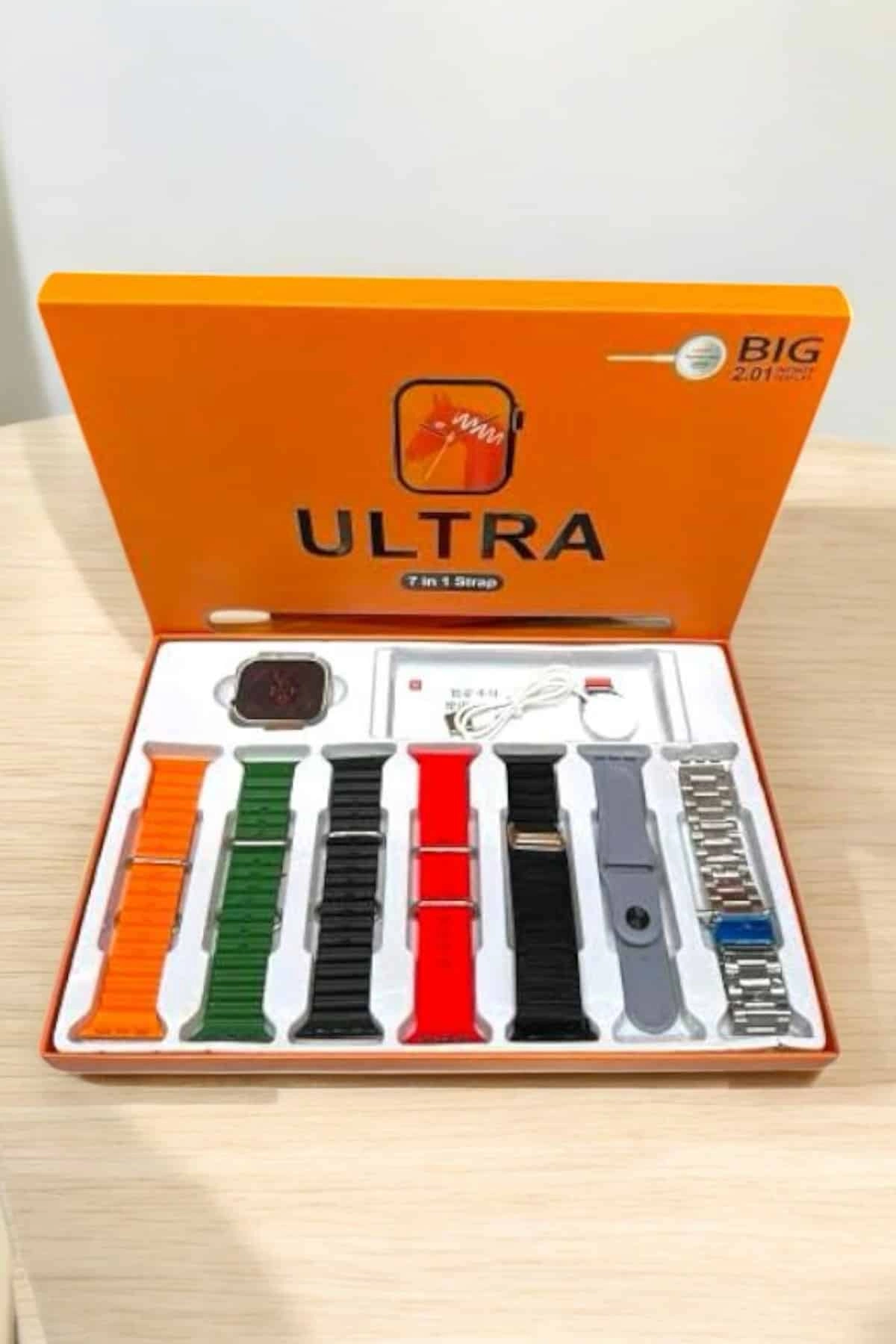 Akıllı Saat 7 Kordonlu Metal,plastik Ve Hasır Kordon Seçeneği ( Lisinya )