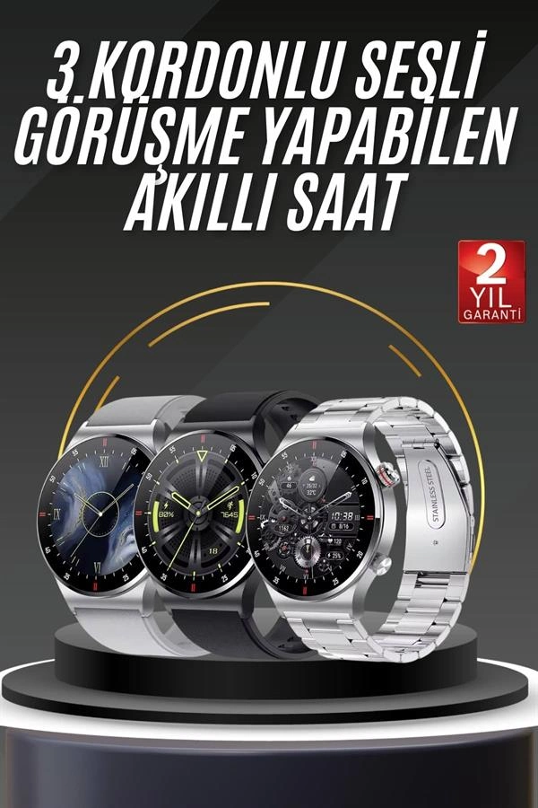 Akıllı Saat Adımsayar Nabız Ölçer Titreşim Özellikli Çağrı Cevaplama Sosyal Medya ( Lisinya )