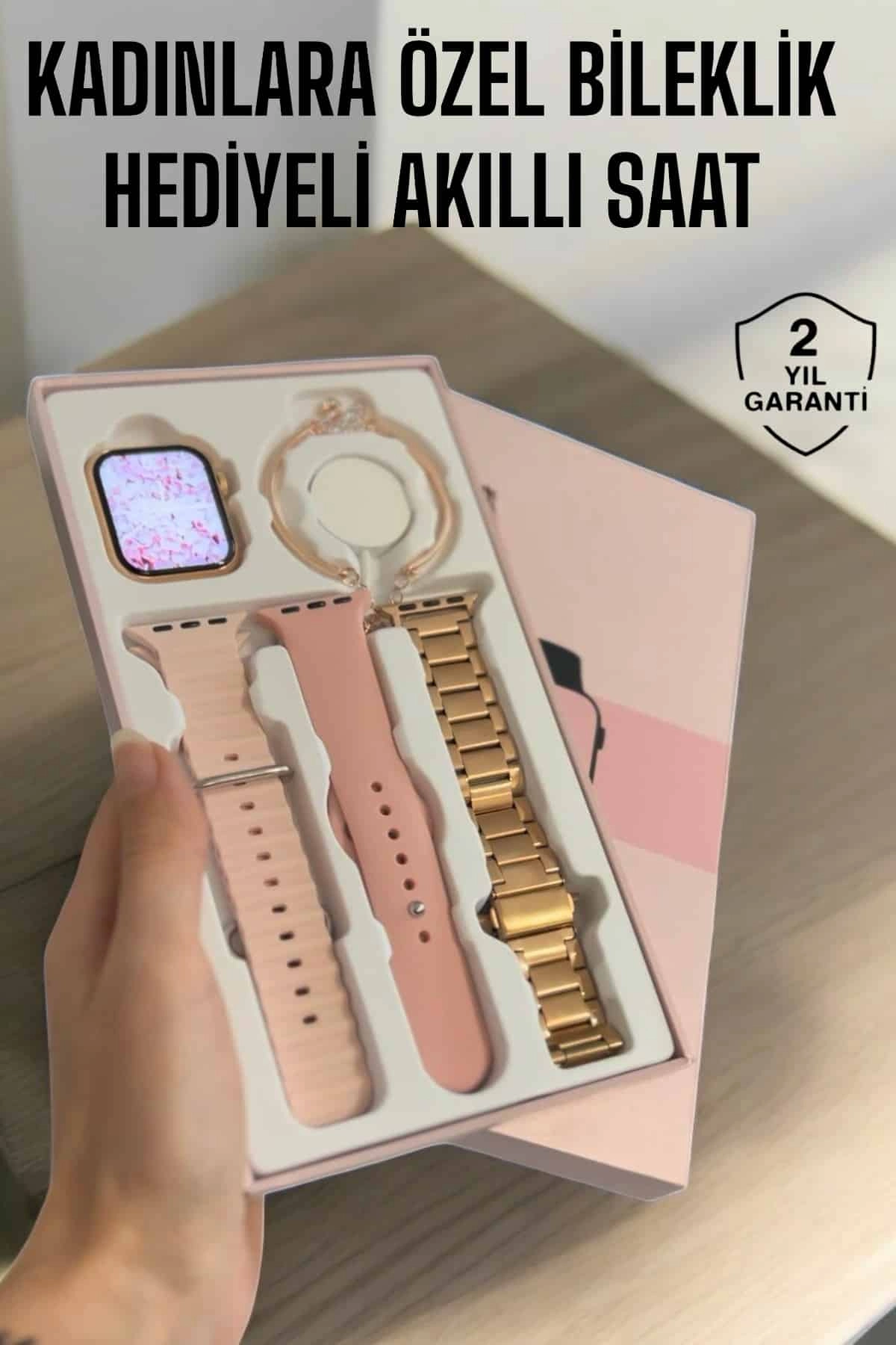 Akıllı Saat Adımsayar, Nabız Takibi Ve Gps Destekli Kadınlara Özel ( Lisinya )