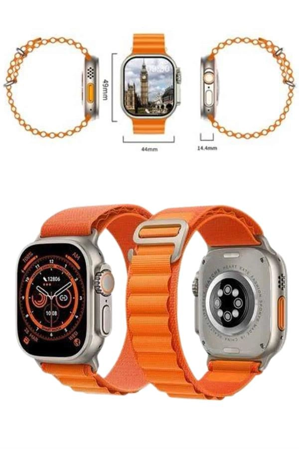 Akıllı Saat Amoled Ekran Bluetooth Bağlantılı Özel Tasarım Unısex ( Lisinya )