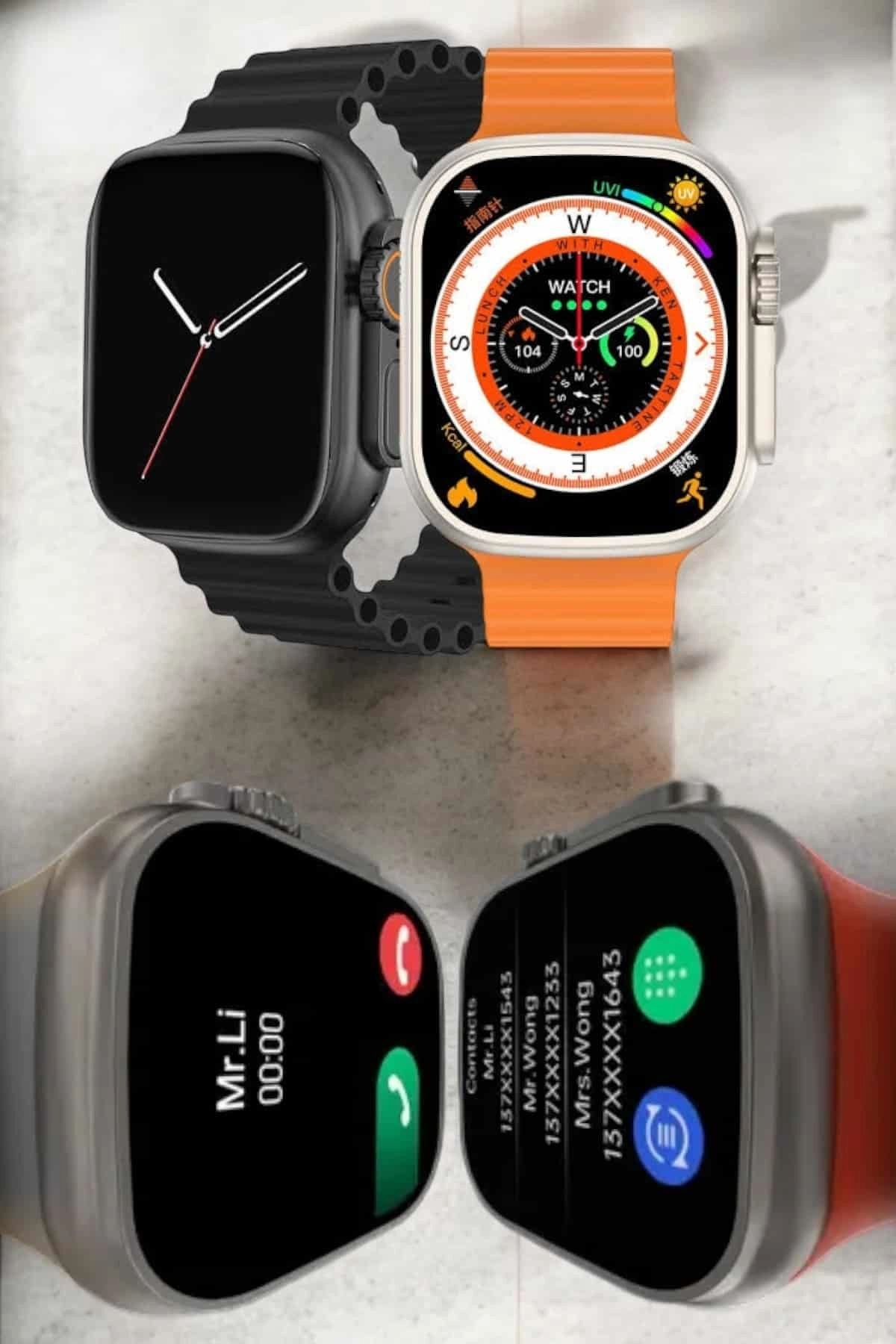 Akıllı Saat Android Ve İos Uyumlu Arama Cevaplayan Dokunmatik Ekran ( Lisinya )