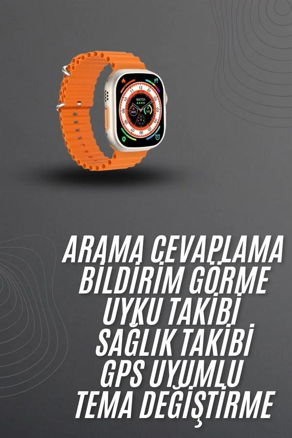 Akıllı Saat Arama Cevaplayan Bildirim Görme Yeni Nesil Bluetooth Bağlantılı ( Lisinya )