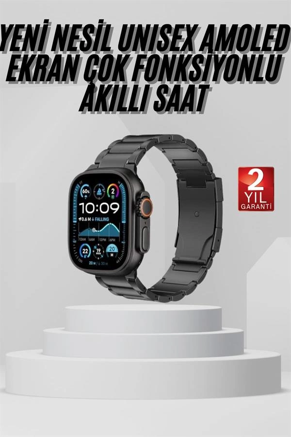 Akıllı Saat Arama Konuşma Gps Ve Nfc Özelliği 3 Kordonlu Amoled Ekran ( Lisinya )