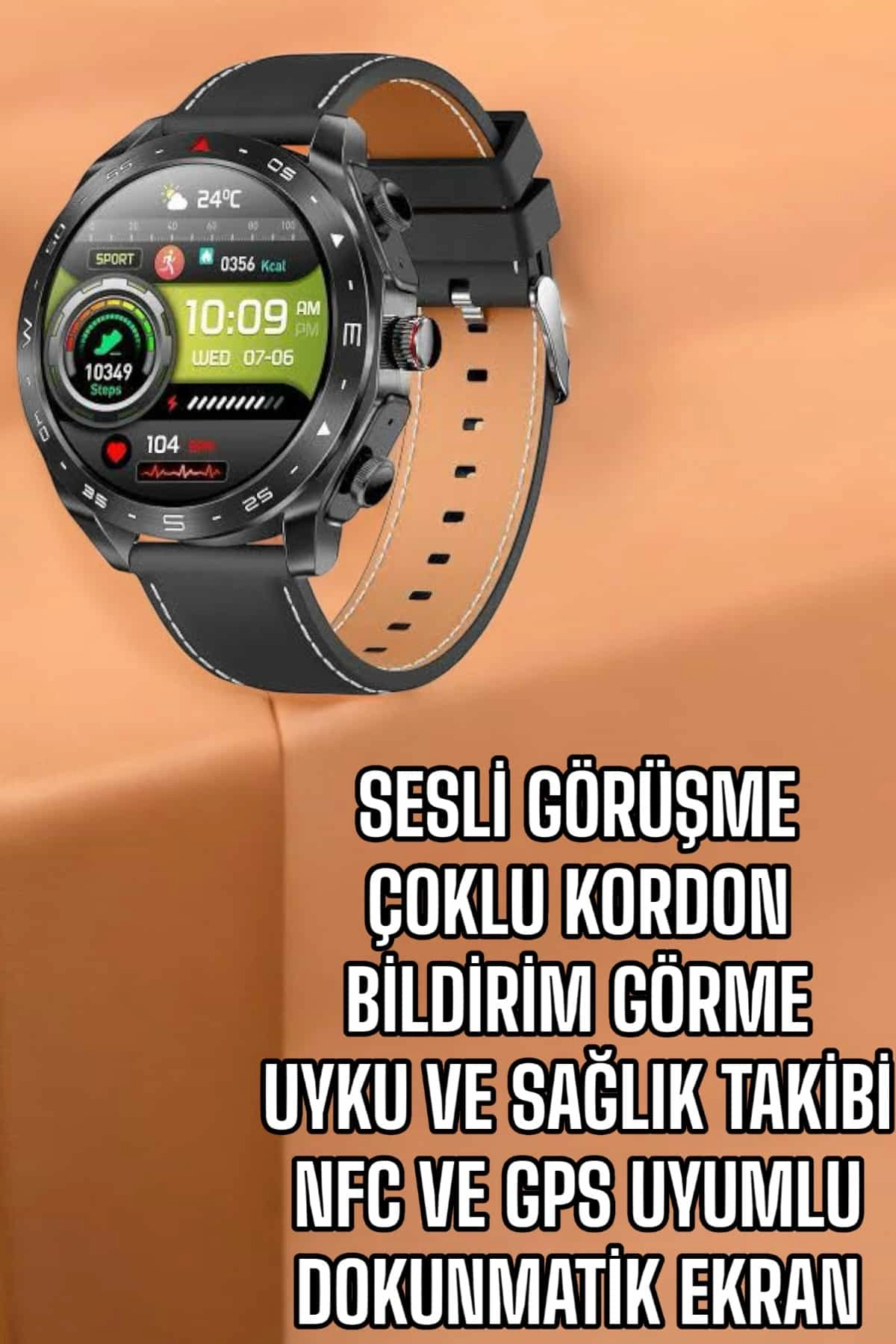 Akıllı Saat Bildirim Görme Sesli Görüşme Çoklu Kordon Gps Takibi ( Lisinya )