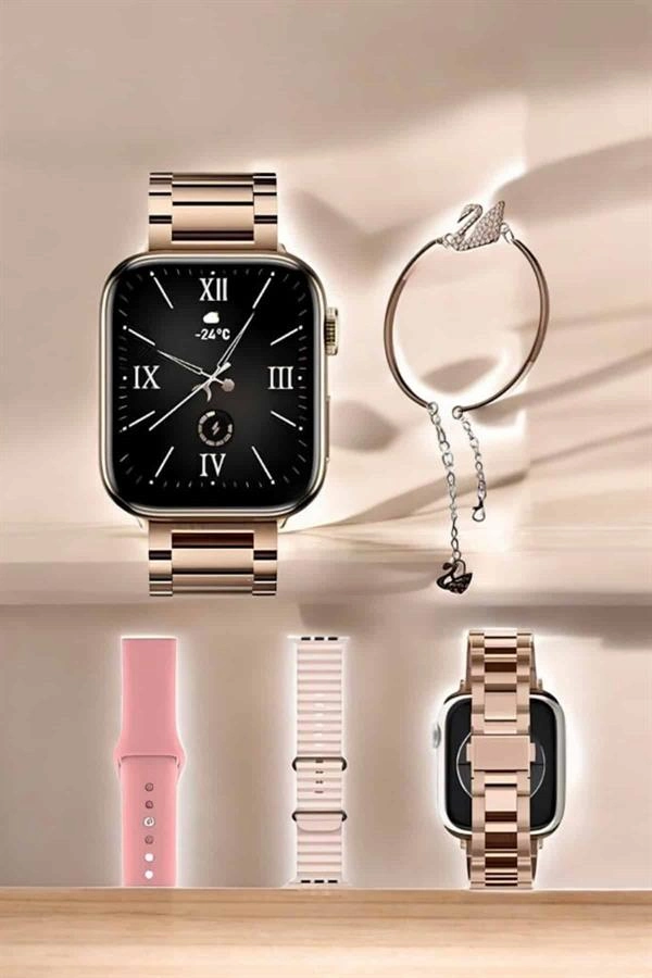 Akıllı Saat Bileklik Hediyeli Uzun Pil Ömrü Gps Takibi ( Lisinya )