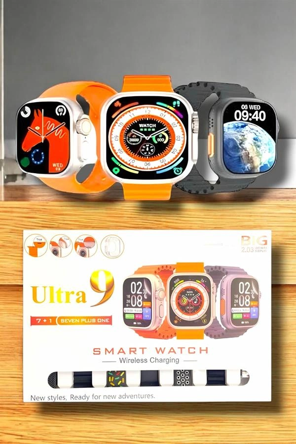 Akıllı Saat Bluetooth Bağlantılı 2.09 İnç Hd Ekran Ve Çok Yönlü Sağlık Takibi ( Lisinya )