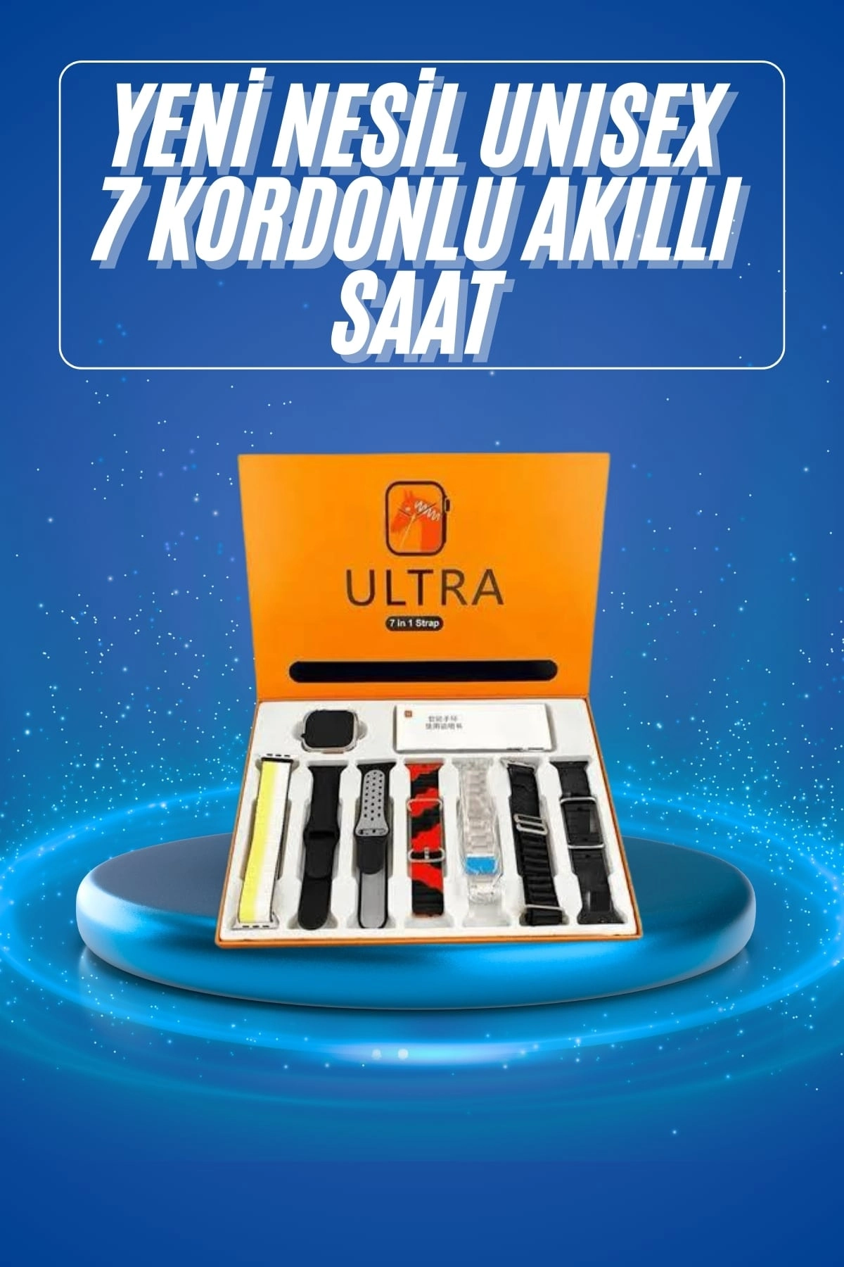 Akıllı Saat Çağrı Cevaplayabilen Unısex 7 Kordonlu Müzik Dinleme ( Lisinya )