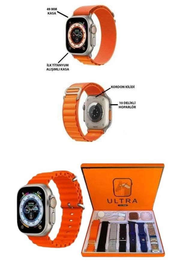 Akıllı Saat Çağrı Cevaplayabilen Unısex 7 Kordonlu Müzik Dinleme ( Lisinya )