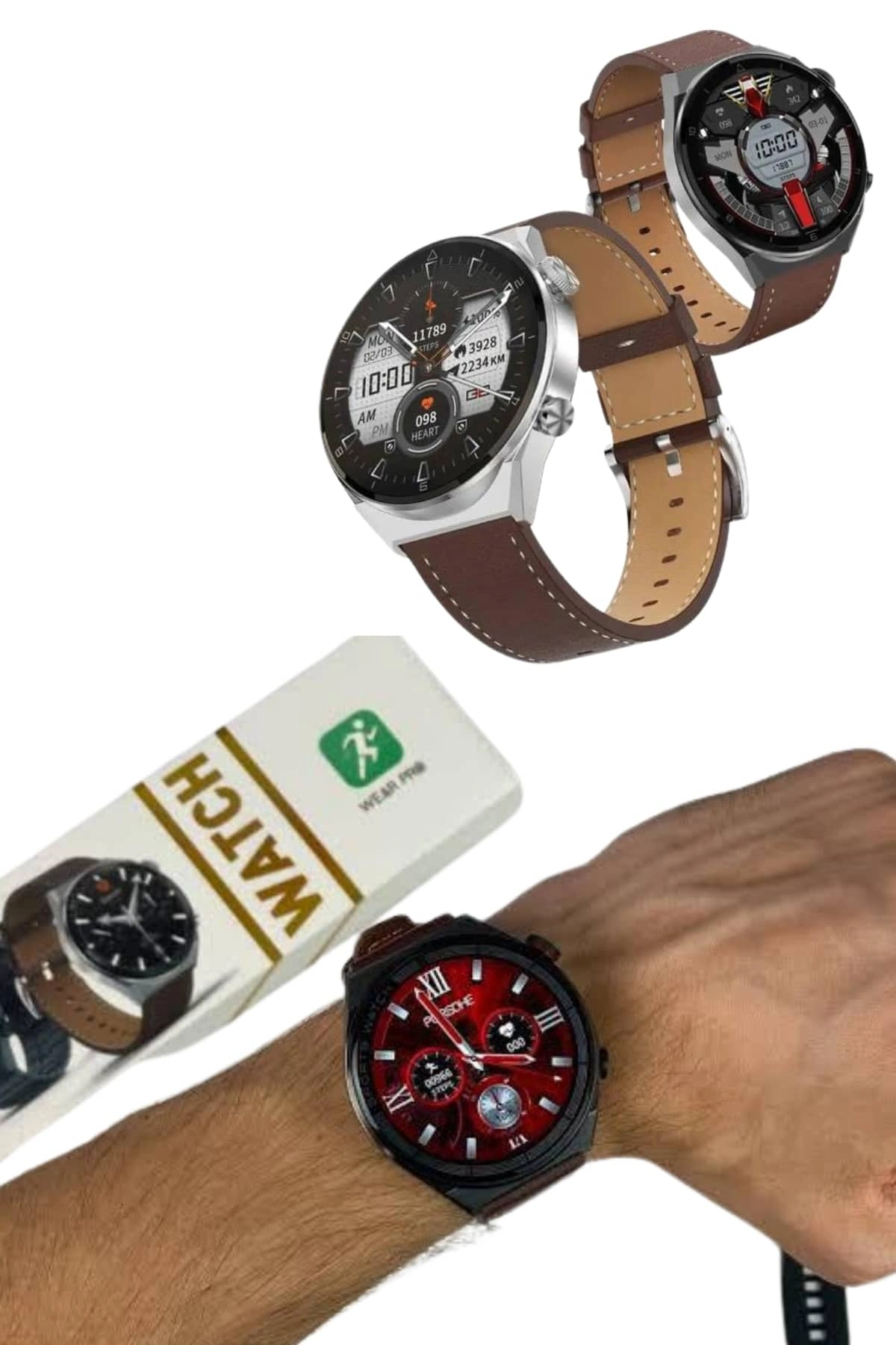 Akıllı Saat Çelik Kordon Çağrı Cevaplama Amoled Ekran Titreşimli Uyku Ve Sağlık Takibi ( Lisinya )