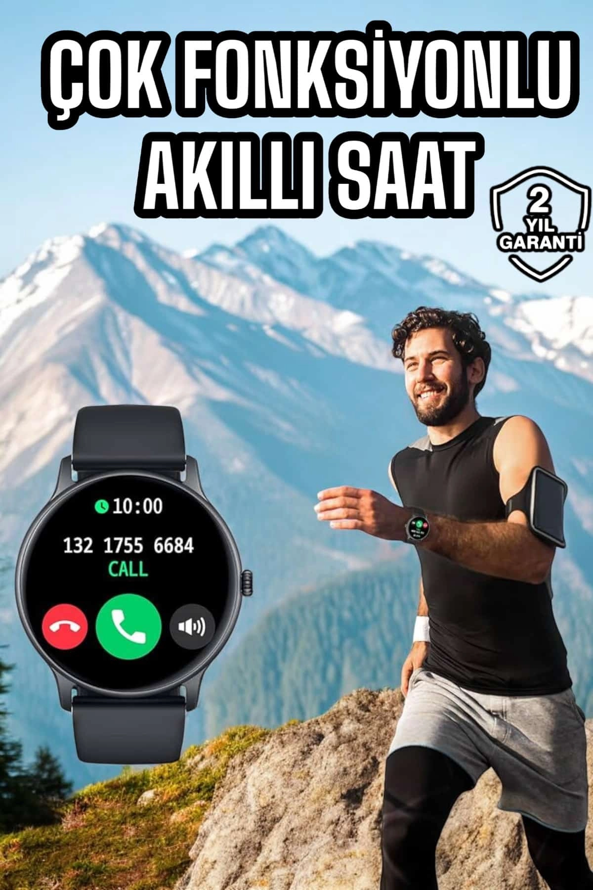 Akıllı Saat Çok Fonksiyonlu Sesli Görüşme Nfc Uyumlu Amoled Ekran ( Lisinya )