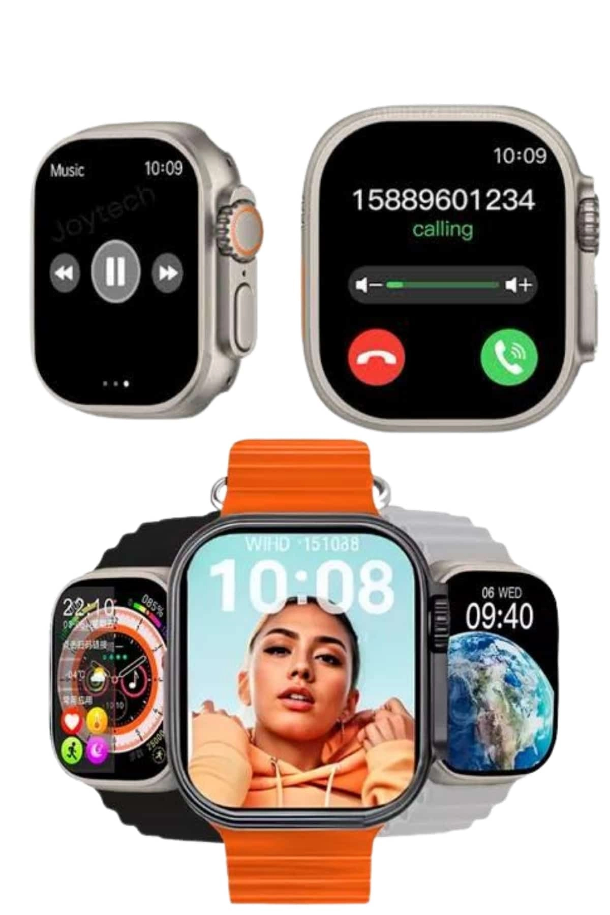 Akıllı Saat Çok Fonksiyonlu Unısex Sosyal Medya Girişli Bluetooth Bağlantılı ( Lisinya )