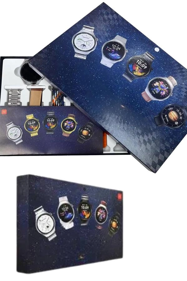 Akıllı Saat Çoklu Kordon Seçenekli Dokunmatik Ekran Nabız Sensörlü ( Lisinya )