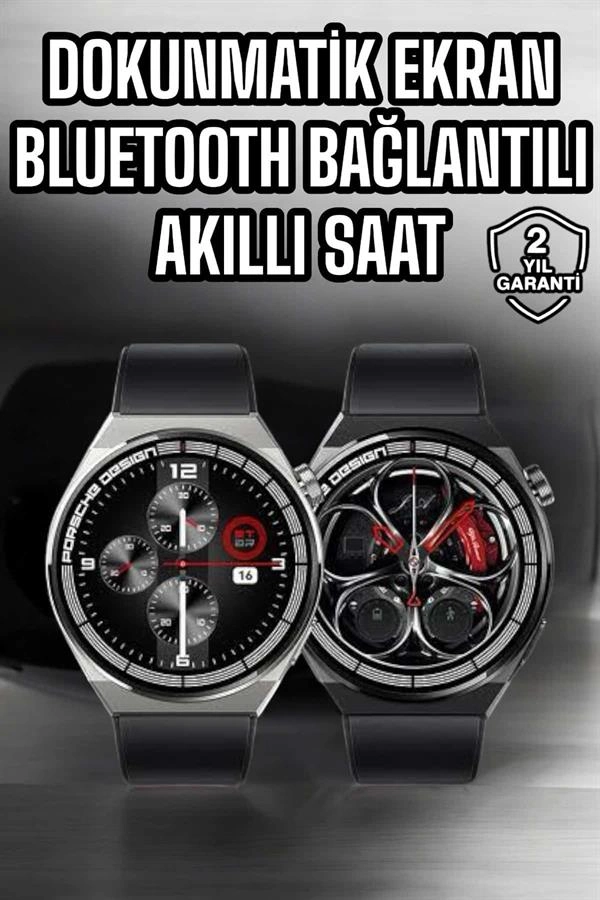 Akıllı Saat Dokunmatik Ekran Sesli Görüşme Ve Bildirim Görme Sağlık Takibi ( Lisinya )