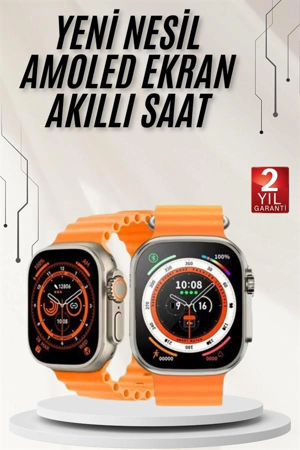 Akıllı Saat Gps Özelliği Bildirim Görme Adımsayar Sesli Görüşme Yapabilen ( Lisinya )