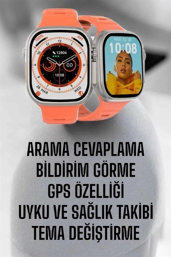 Akıllı Saat Gps, Sağlık Ve Uyku Takibi Arama Cevaplayan Bluetooth Bağlantılı ( Lisinya )