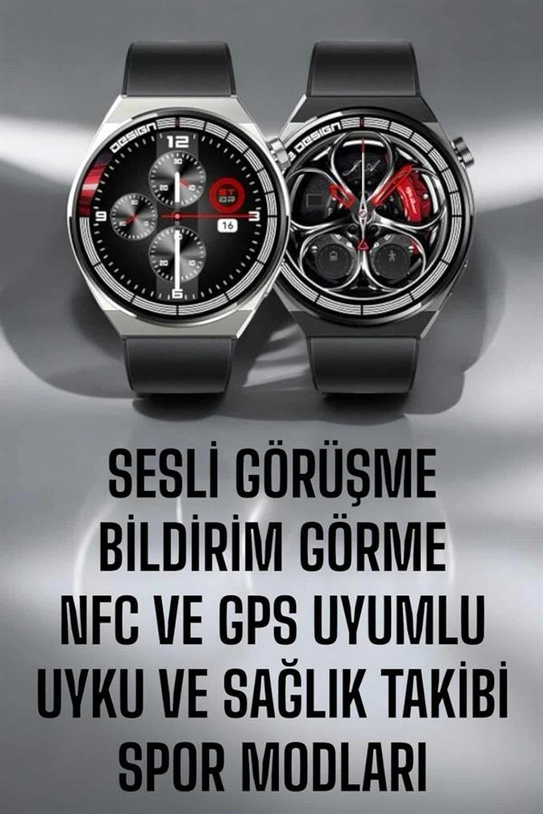 Akıllı Saat Gps Ve Nfc Özelliği Sesli Görüşme Dokunmstik Ekran ( Lisinya )