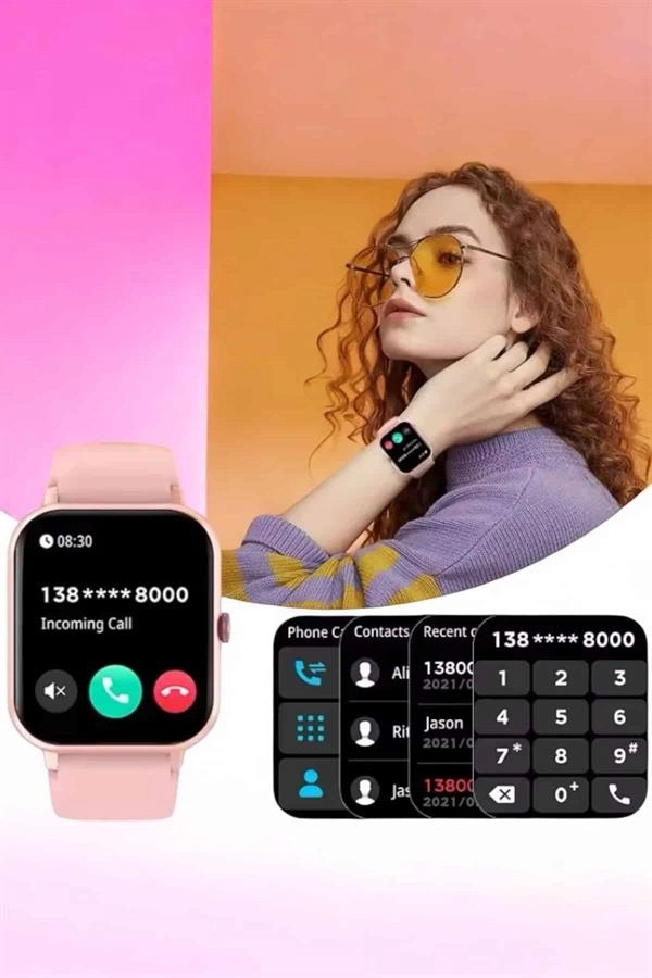 Akıllı Saat İos Ve Android İle Uyumlu Şık Ve Çok Fonksiyonlu ( Lisinya )