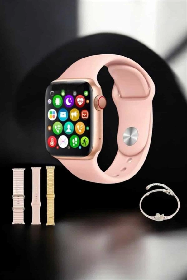 Akıllı Saat Kadınlara Uyku Ve Sağlık Takibi Yapabilen Bileklik Hediyeli ( Lisinya )