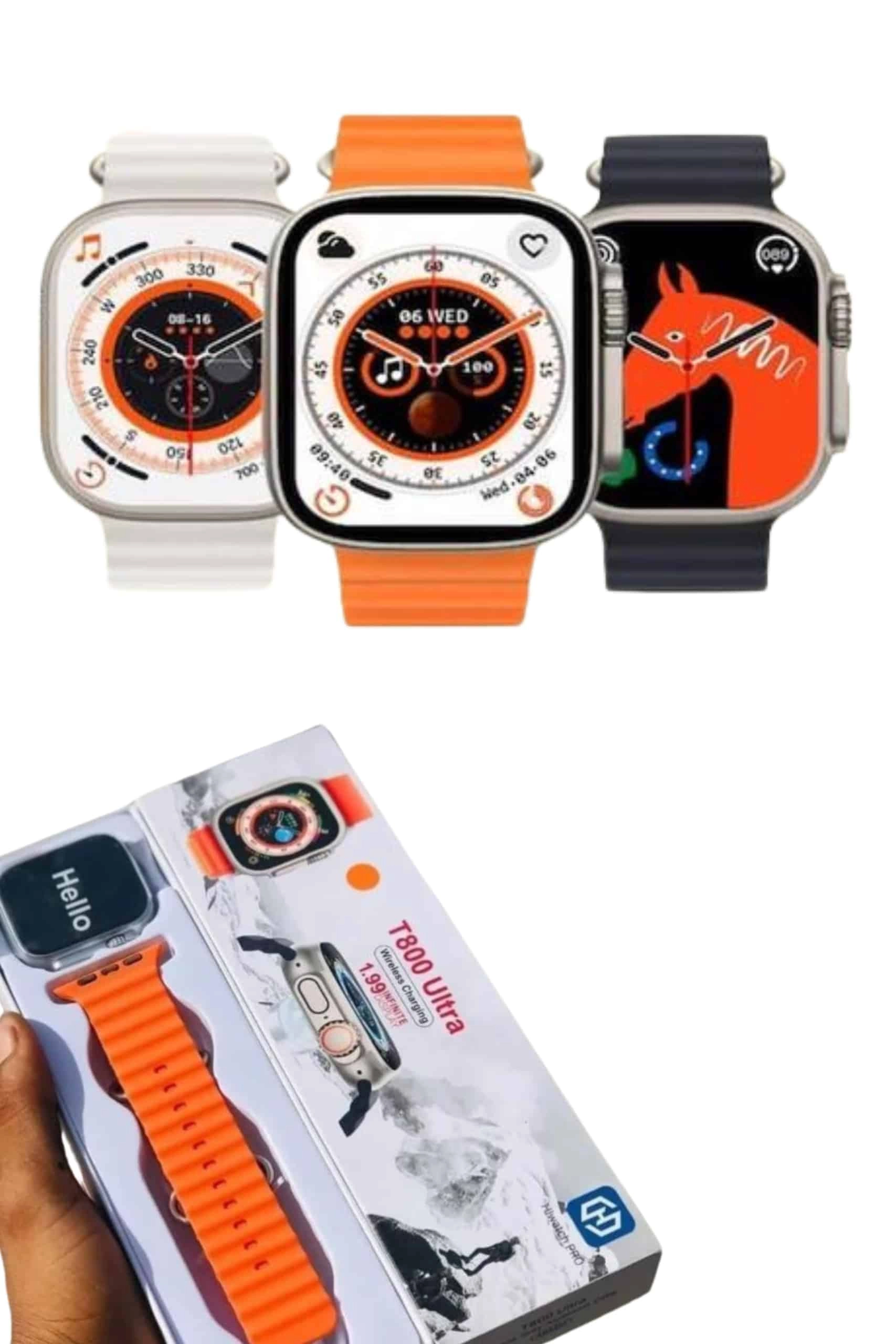 Akıllı Saat Kordon Hediyeli Güçlü Batarya Kapasiteli Titreşimli Bildirim Görme Unisex ( Lisinya )