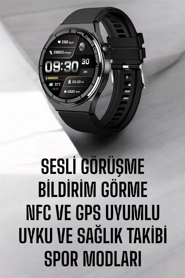 Akıllı Saat Nabız Sensörlü Bildirim Görebilen Spor Modları Gps Takibi ( Lisinya )