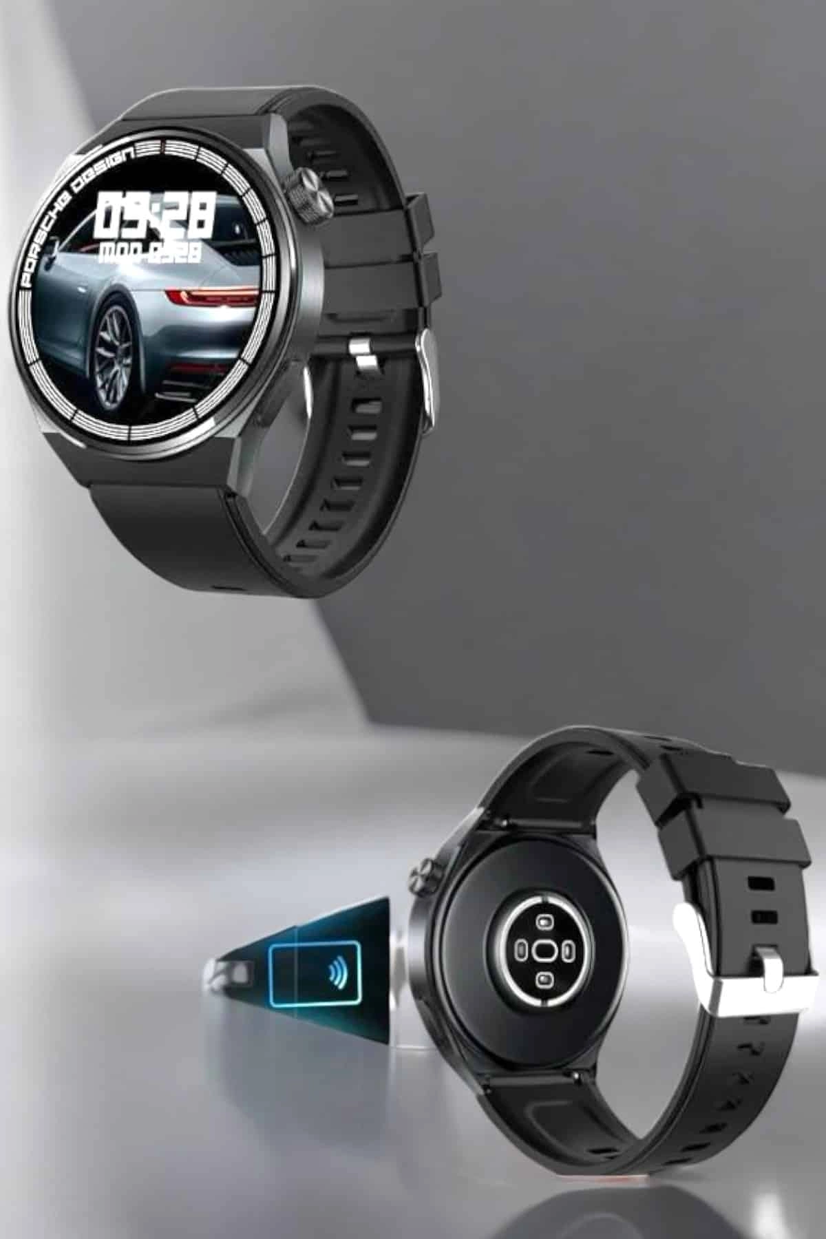 Akıllı Saat Nabız Sensörlü Bildirim Görebilen Spor Modları Gps Takibi ( Lisinya )