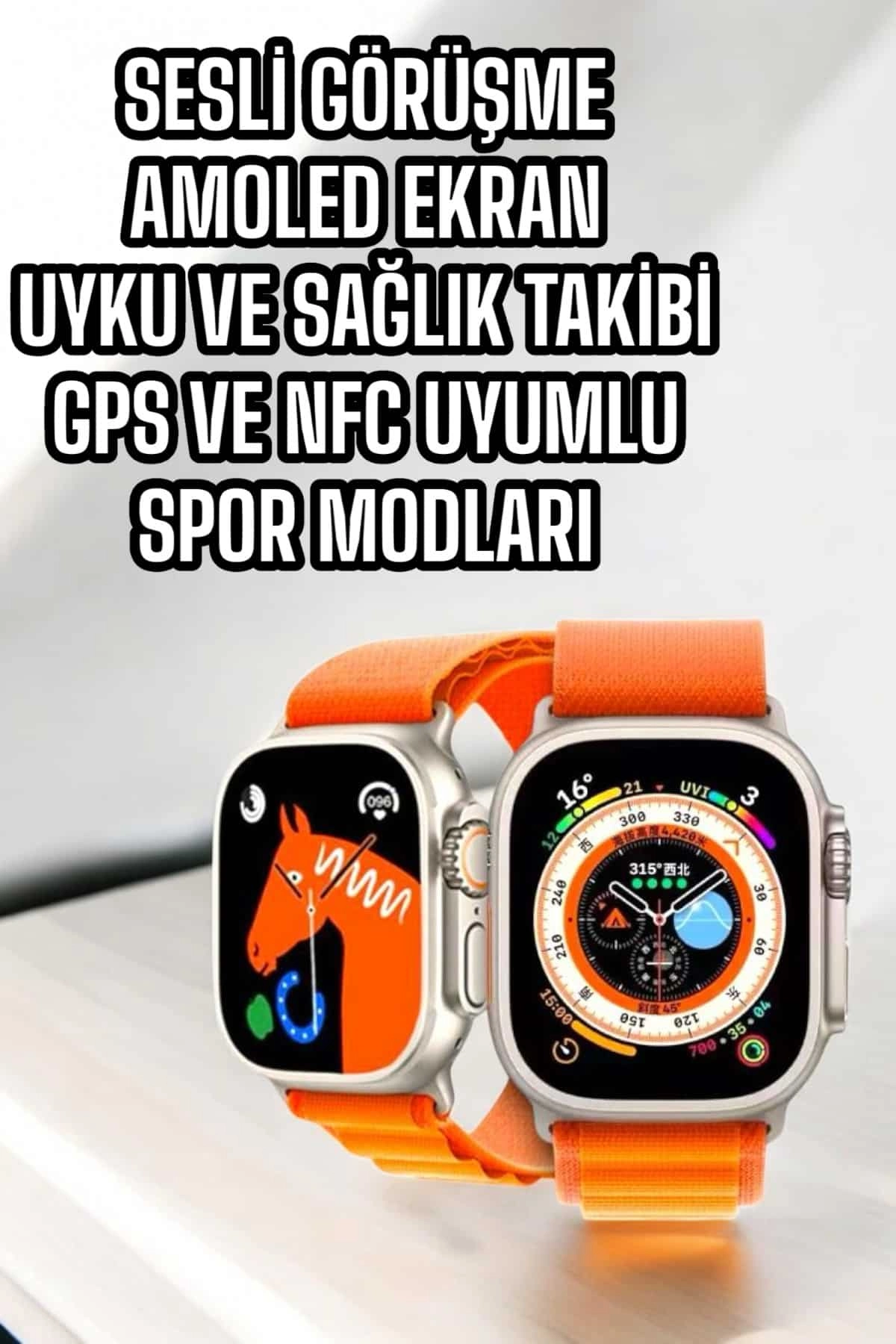 Akıllı Saat Nfc Ve Gps Uyumlu Uyku Ve Sağlık Takibi Sesli Görüşme ( Lisinya )