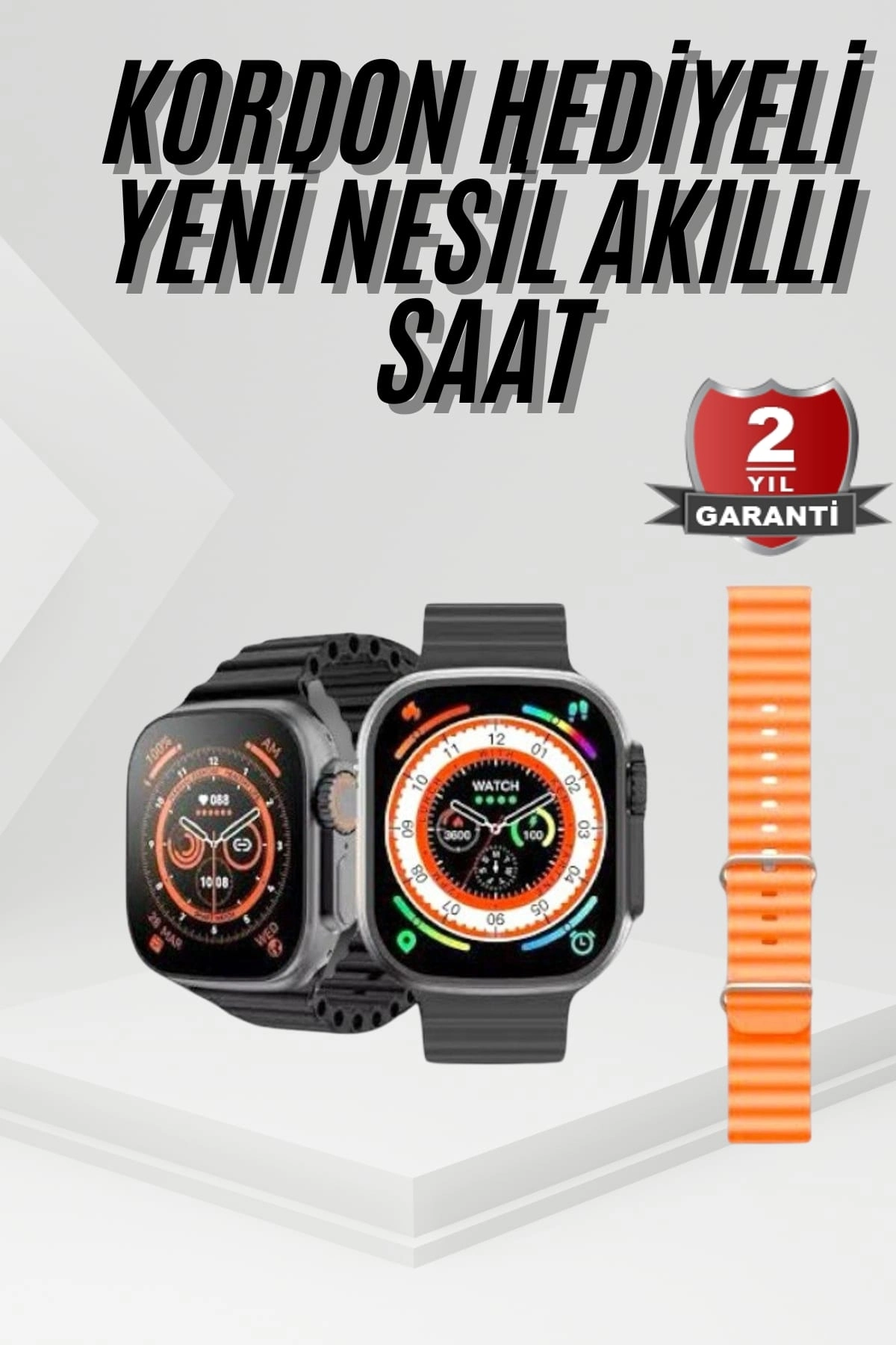 Akıllı Saat Sağlık Takibi Kalp Atışı Adımsayar Ultra Yeni Nesil Nefes Egzersizi ( Lisinya )