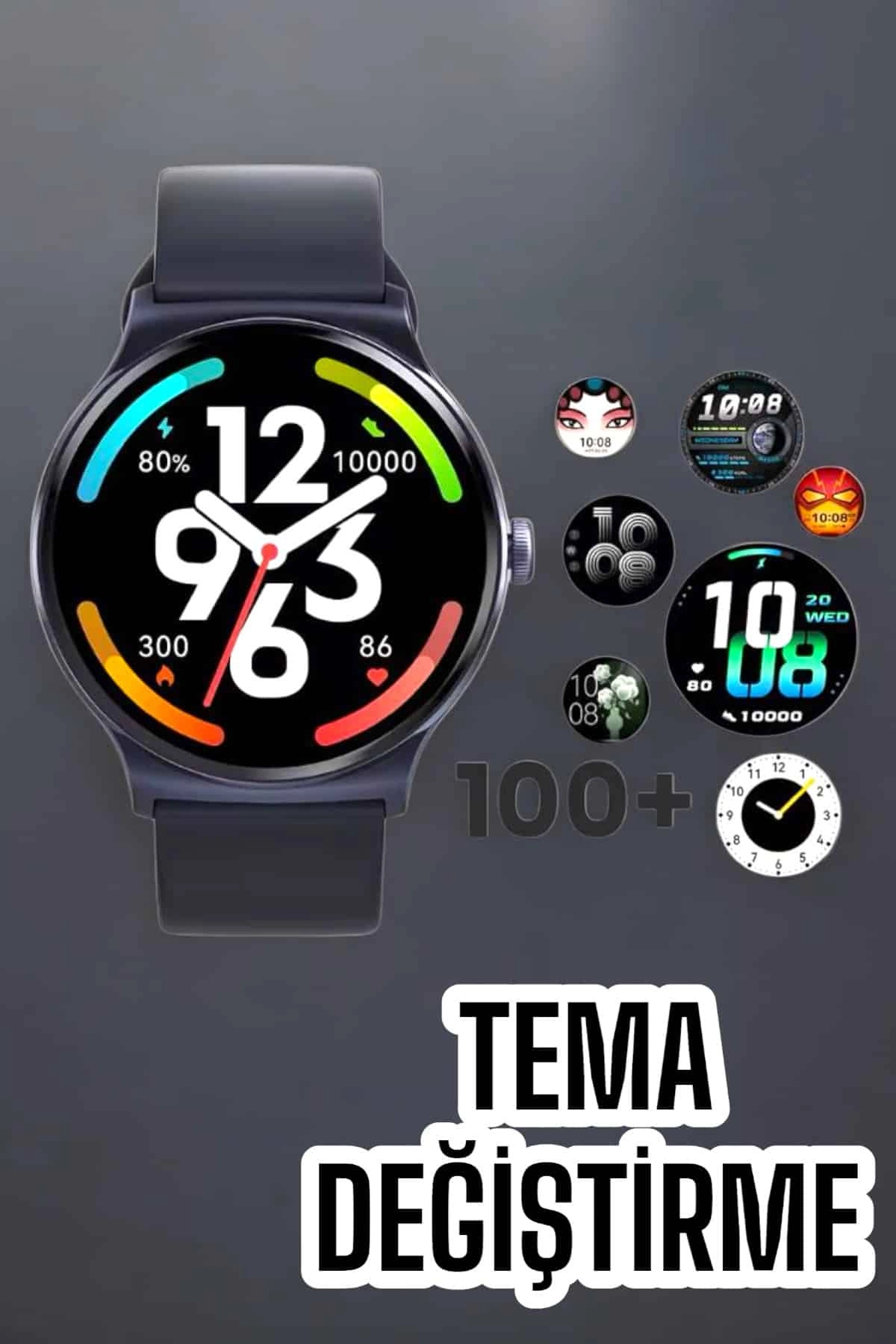 Akıllı Saat Sesli Görüşme Bluetooth Bağlantılı 3 Kordonlu ( Lisinya )