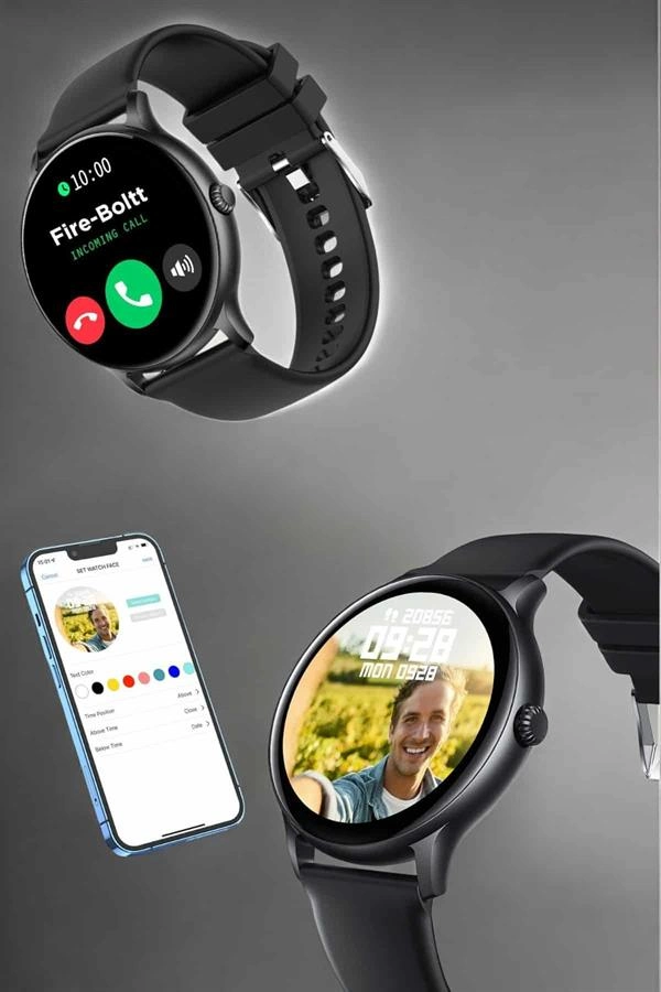 Akıllı Saat Sesli Görüşme Bluetooth Bağlantılı 3 Kordonlu ( Lisinya )