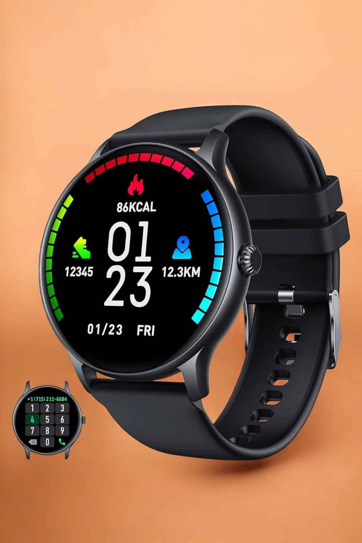 Akıllı Saat Sesli Görüşme Bluetooth Bağlantılı 3 Kordonlu ( Lisinya )