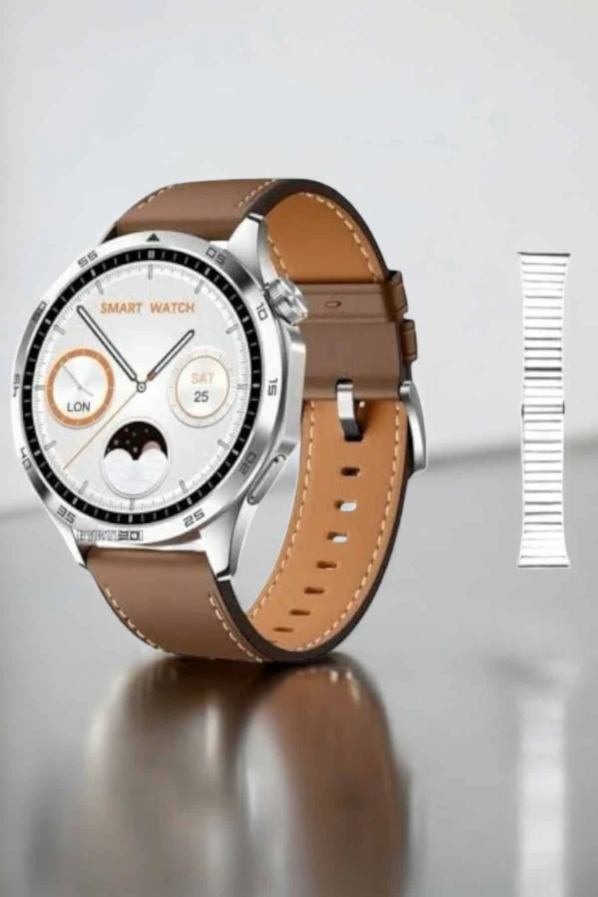 Akıllı Saat Titreşimli Pusula Nabız Ve Tansiyon Ölçer Nfc Uyumlu ( Lisinya )