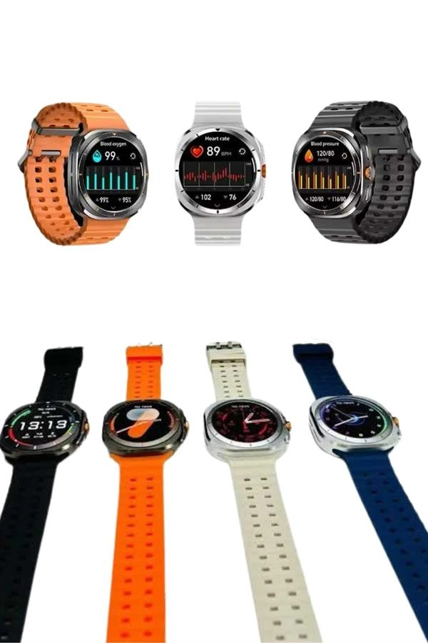 Akıllı Saat Unısex Zarif Görünümlü Titanyum Kasa Amoled Ekran Müzik Dinleme ( Lisinya )