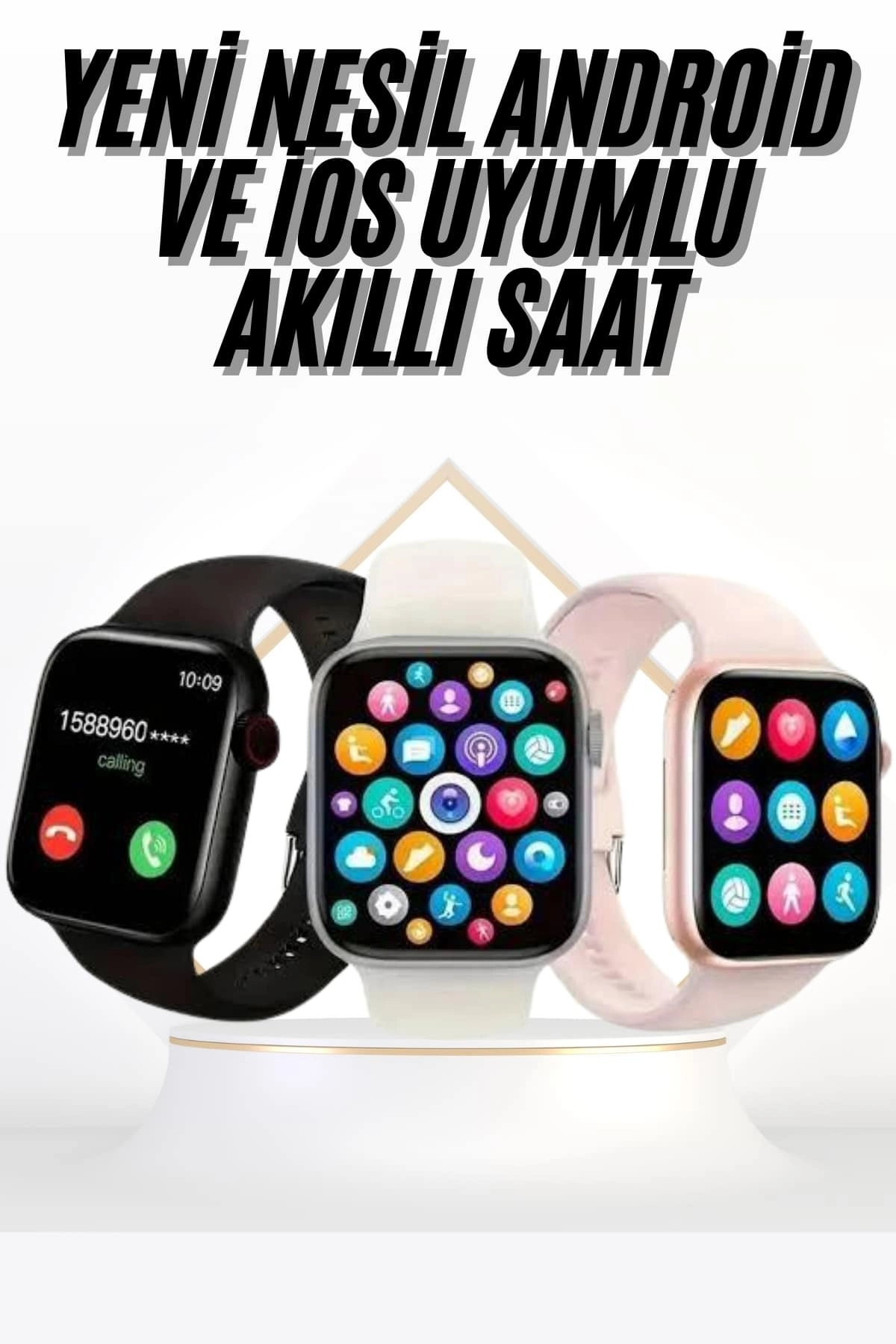 Akıllı Saat Uyku Ve Sağlık Takibi Arama Cevaplama 44 Mm Amoled Ekran ( Lisinya )