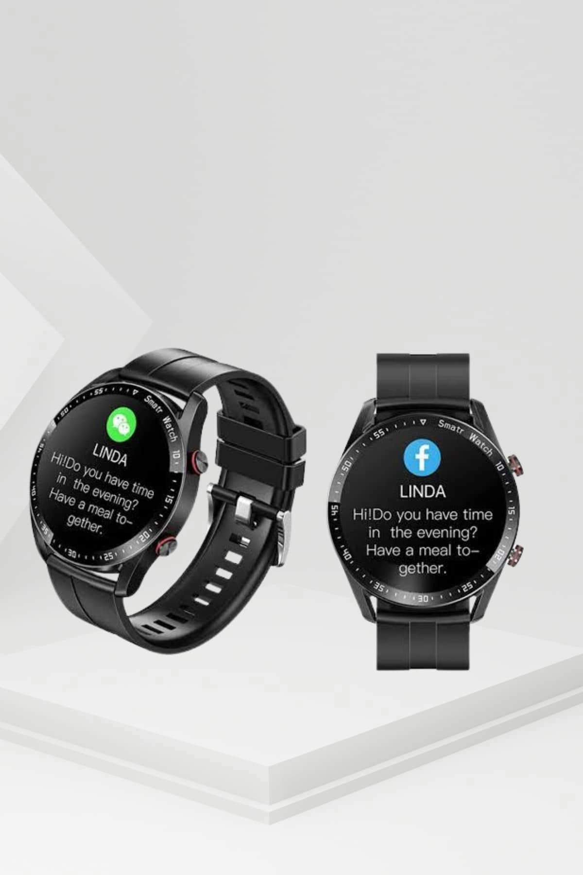 Akıllı Saat Yeni Model Sesli Asistan Bildirim Görme Bluetooth Bağlantılı Müzik Dinleme ( Lisinya )