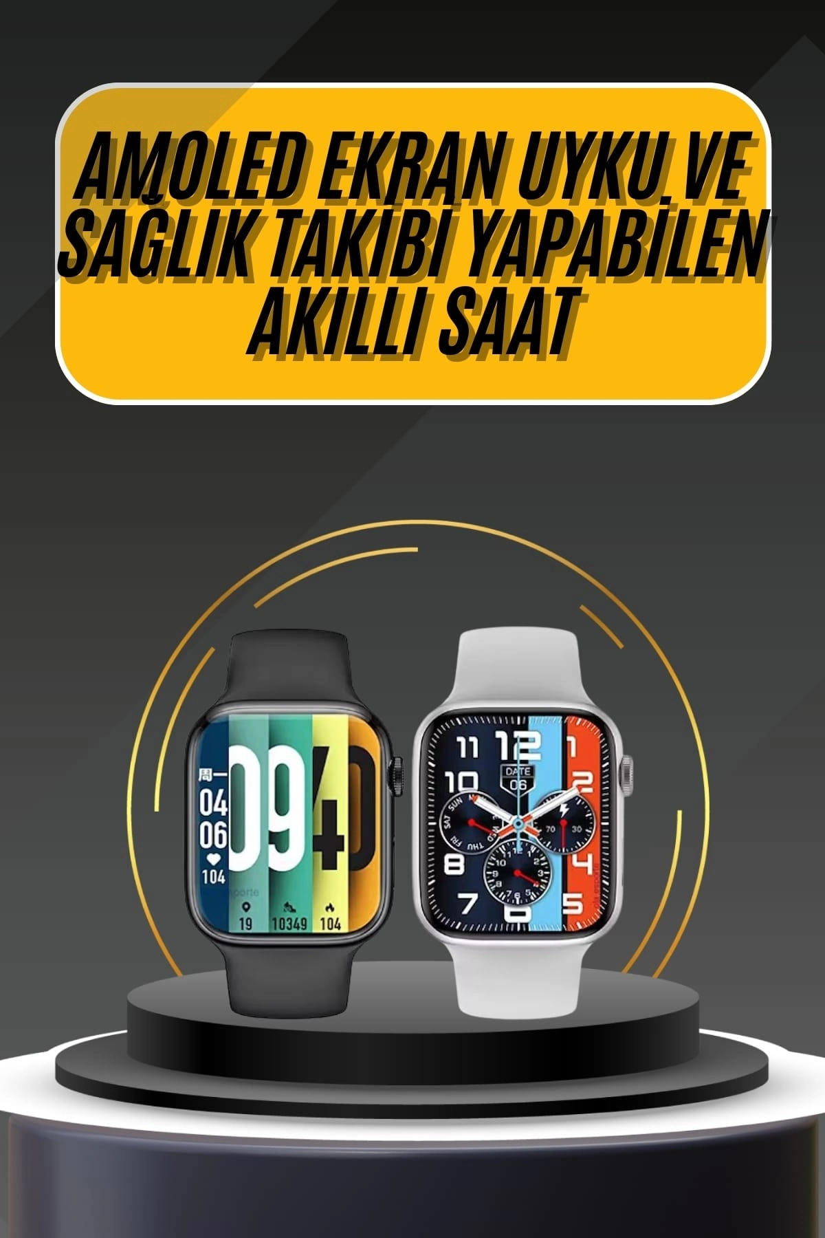 Akıllı Saat Yeni Nesil Android Ve İos Uyumlu Titreşim Modlu Alarm Kronometre ( Lisinya )