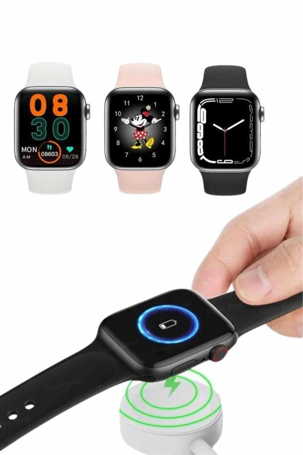 Akıllı Saat Yeni Nesil Android Ve İos Uyumlu Titreşim Modlu Alarm Kronometre ( Lisinya )