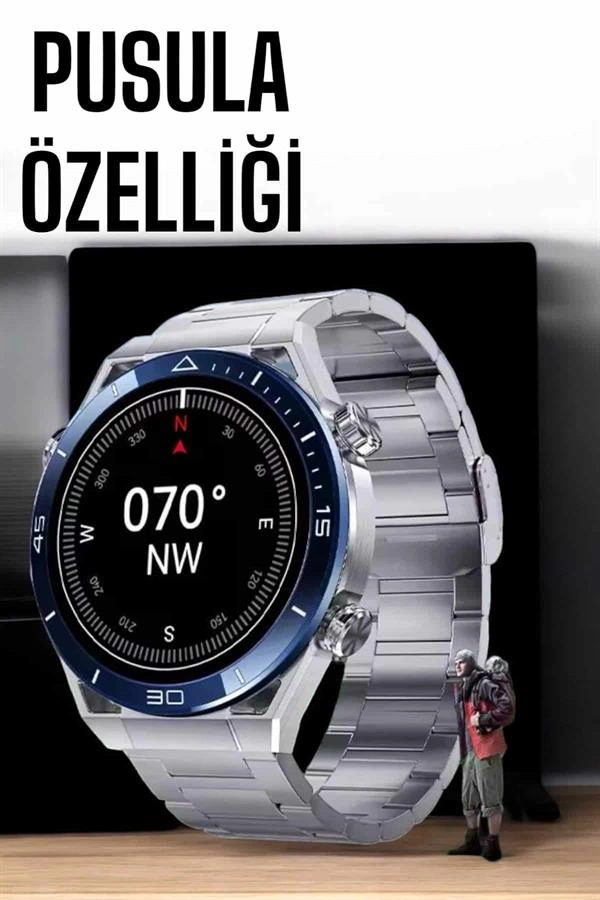 Akıllı Saat Yeni Nesil Bluetooth Bağlantılı Uyku Ve Sağlık Takibi Nfc Ve Gps ( Lisinya )