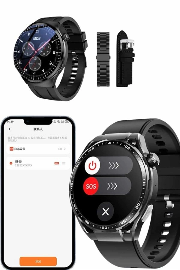 Akıllı Saat Yeni Nesil Üç Kordonlu Nabız Ölçer Çağrı Cevaplama ( Lisinya )