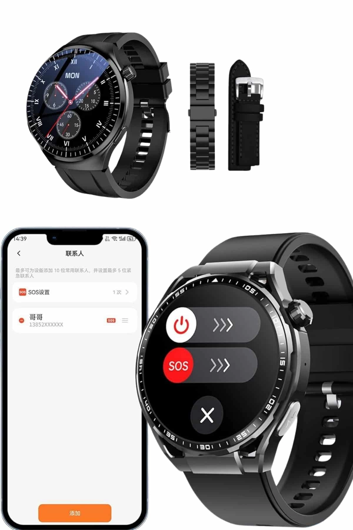 Akıllı Saat Yeni Nesil Üç Kordonlu Nabız Ölçer Çağrı Cevaplama ( Lisinya )