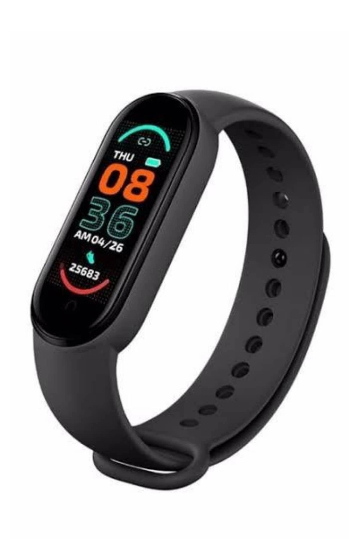 Akıllı Uyumlu Bileklik M6 Adımsayar Spor Modları Çağrı Görme Türkçe Menü ( Lisinya )