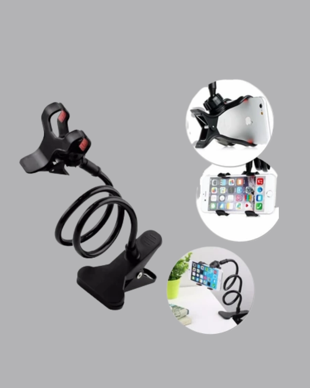 Akrobat Masaüstü Mandallı Telefon Tutucu 360 Derece Dönebilen ( Lisinya )